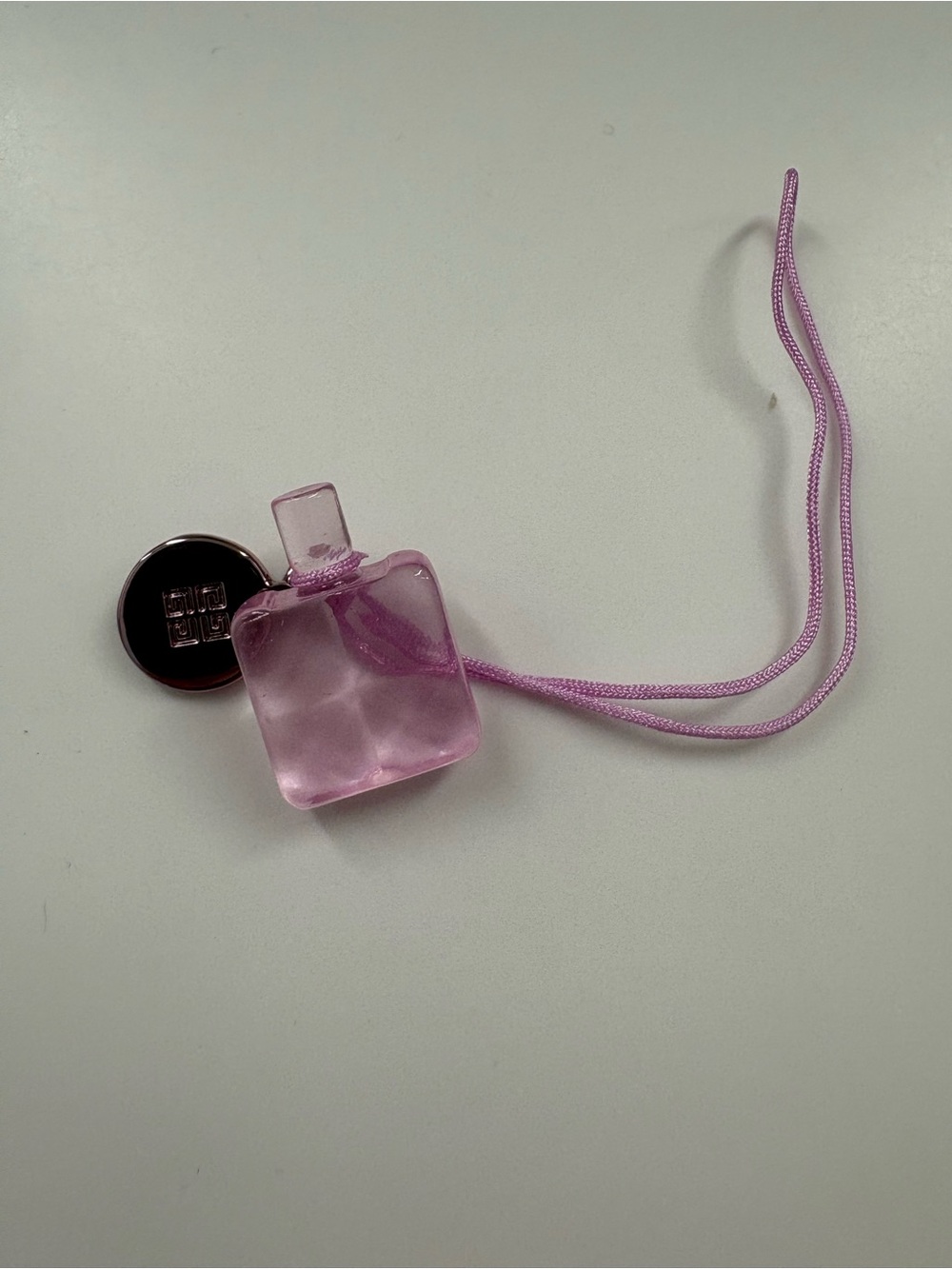 Givenchy Pink Mini Perfume Bottle Pendant / Charm - New!